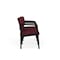 Lesro Lenox Steel 3 Seater with Center Arms, Wine/Mulberry (Red) Seat, Wine/Mulberry Back, 64.5 W 24.5 L LS3103 - alternate 2